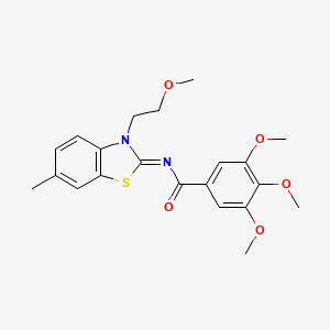 (Z)-3,4,5-trimethoxy-N-(3-(2-methoxyethyl)-6-methylbenzo[d]thiazol-2(3H)-ylidene)benzamide