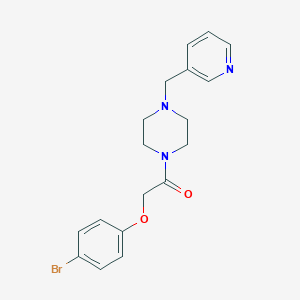 molecular formula C18H20BrN3O2 B248997 2-(4-Bromophenoxy)-1-[4-(pyridin-3-ylmethyl)piperazin-1-yl]ethanone 