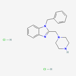 1-benzyl-2-(piperazin-1-ylmethyl)-1H-benzo[d]imidazole dihydrochloride