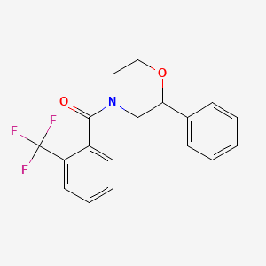 (2-Phenylmorpholino)(2-(trifluoromethyl)phenyl)methanone