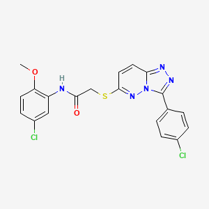 N-(5-chloro-2-methoxyphenyl)-2-((3-(4-chlorophenyl)-[1,2,4]triazolo[4,3-b]pyridazin-6-yl)thio)acetamide