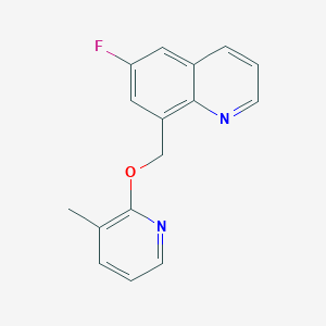 6-Fluoro-8-[(3-methylpyridin-2-yl)oxymethyl]quinoline