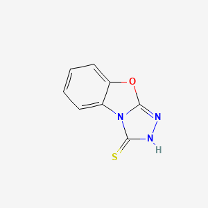molecular formula C8H5N3OS B2490007 1,2,4-Triazolo[3,4-b]benzoxazole-3-thiol CAS No. 92382-89-3