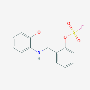 1-Fluorosulfonyloxy-2-[(2-methoxyanilino)methyl]benzene