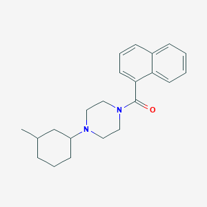molecular formula C22H28N2O B249001 1-(3-Methylcyclohexyl)-4-(1-naphthoyl)piperazine 