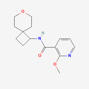 2-methoxy-N-(7-oxaspiro[3.5]nonan-1-yl)nicotinamide