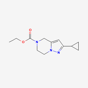 ethyl 2-cyclopropyl-6,7-dihydropyrazolo[1,5-a]pyrazine-5(4H)-carboxylate