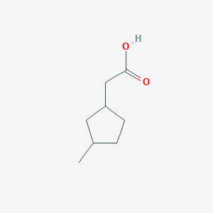molecular formula C8H14O2 B2490026 2-(3-Methylcyclopentyl)acetic acid CAS No. 63370-69-4