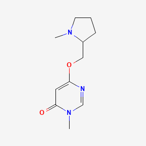 3-Methyl-6-[(1-methylpyrrolidin-2-yl)methoxy]-3,4-dihydropyrimidin-4-one