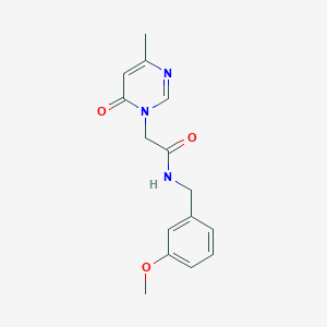 N-(3-methoxybenzyl)-2-(4-methyl-6-oxopyrimidin-1(6H)-yl)acetamide