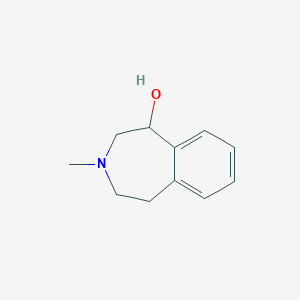 molecular formula C11H15NO B2490097 3-Methyl-1,2,4,5-tetrahydro-3-benzazepin-5-ol CAS No. 35613-12-8