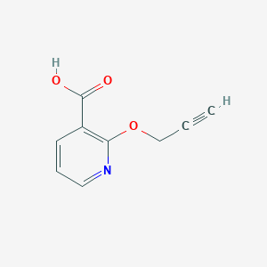 molecular formula C9H7NO3 B2490105 2-(Prop-2-yn-1-yloxy)pyridine-3-carboxylic acid CAS No. 1092285-24-9