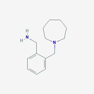 molecular formula C14H22N2 B2490118 [2-(Azepan-1-ylmethyl)phenyl]methanamine CAS No. 75545-79-8