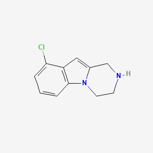 molecular formula C11H11ClN2 B2490124 9-氯-1H,2H,3H,4H-吡嗪并[1,2-a]吲哚 CAS No. 287384-68-3