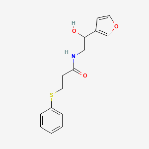 N-(2-(furan-3-yl)-2-hydroxyethyl)-3-(phenylthio)propanamide