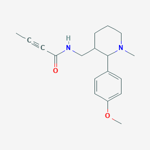 N-[[2-(4-Methoxyphenyl)-1-methylpiperidin-3-yl]methyl]but-2-ynamide