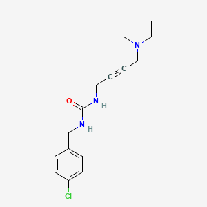 1-(4-Chlorobenzyl)-3-(4-(diethylamino)but-2-yn-1-yl)urea