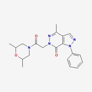 6-(2-(2,6-dimethylmorpholino)-2-oxoethyl)-4-methyl-1-phenyl-1H-pyrazolo[3,4-d]pyridazin-7(6H)-one
