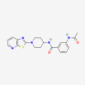 3-acetamido-N-(1-(thiazolo[5,4-b]pyridin-2-yl)piperidin-4-yl)benzamide