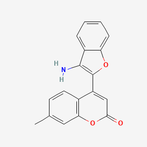 4-(3-amino-1-benzofuran-2-yl)-7-methyl-2H-chromen-2-one