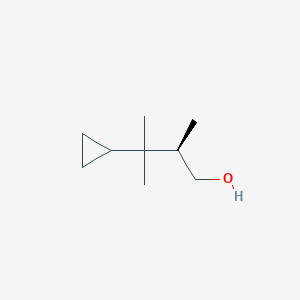 molecular formula C9H18O B2490175 (2R)-3-Cyclopropyl-2,3-dimethylbutan-1-ol CAS No. 2248202-45-9