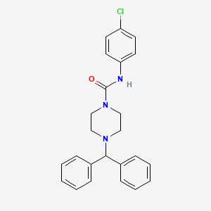 molecular formula C24H24ClN3O B2490188 4-苯甲基-N-(4-氯苯基)哌嗪-1-甲酰胺 CAS No. 291291-94-6