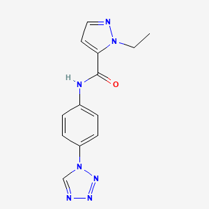 molecular formula C13H13N7O B2490192 N-(4-(1H-tetrazol-1-yl)phenyl)-1-ethyl-1H-pyrazole-5-carboxamide CAS No. 1210654-57-1