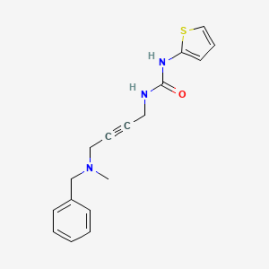 molecular formula C17H19N3OS B2490219 1-(4-(苄基(甲基)氨基)丁-2-炔基)-3-(噻吩-2-基)脲 CAS No. 1396784-76-1