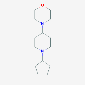molecular formula C14H26N2O B249022 4-(1-Cyclopentylpiperidin-4-yl)morpholine 