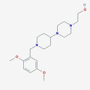 molecular formula C20H33N3O3 B249023 2-{4-[1-(2,5-Dimethoxybenzyl)-4-piperidinyl]-1-piperazinyl}ethanol 