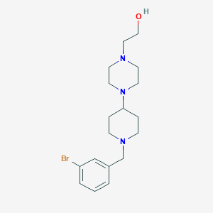 molecular formula C18H28BrN3O B249024 2-{4-[1-(3-Bromobenzyl)-4-piperidinyl]-1-piperazinyl}ethanol 