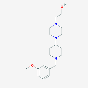 molecular formula C19H31N3O2 B249025 2-{4-[1-(3-Methoxy-benzyl)-piperidin-4-yl]-piperazin-1-yl}-ethanol 