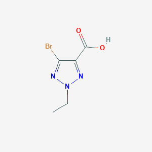 molecular formula C5H6BrN3O2 B2490276 5-溴-2-乙基三唑-4-羧酸 CAS No. 1372711-57-3