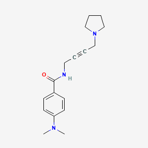 4-(dimethylamino)-N-(4-(pyrrolidin-1-yl)but-2-yn-1-yl)benzamide