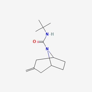 molecular formula C13H22N2O B2490282 N-Tert-butyl-3-methylidene-8-azabicyclo[3.2.1]octane-8-carboxamide CAS No. 2320884-29-3