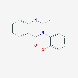 molecular formula C16H14N2O2 B2490286 3-(2-methoxyphenyl)-2-methylquinazolin-4(3H)-one CAS No. 4260-28-0