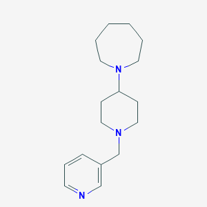 molecular formula C17H27N3 B249030 1-[1-(Pyridin-3-ylmethyl)piperidin-4-yl]azepane 