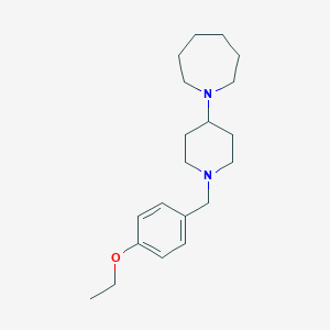 molecular formula C20H32N2O B249031 1-[1-(4-Ethoxybenzyl)-4-piperidinyl]azepane 