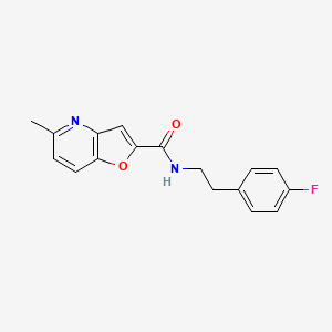 molecular formula C17H15FN2O2 B2490313 N-(4-fluorophenethyl)-5-methylfuro[3,2-b]pyridine-2-carboxamide CAS No. 941881-20-5