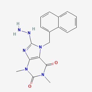 8-Hydrazino-1,3-dimethyl-7-(naphthylmethyl)-1,3,7-trihydropurine-2,6-dione