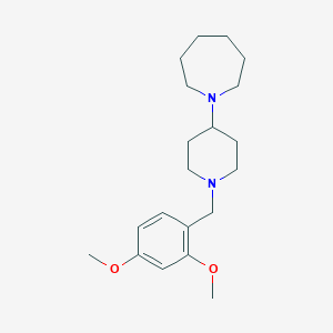 molecular formula C20H32N2O2 B249033 1-[1-(2,4-Dimethoxybenzyl)piperidin-4-yl]azepane 