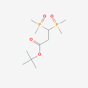 molecular formula C11H24O4P2 B2490331 叔丁基3,3-双(二甲基磷酰基)丙酸甲酯 CAS No. 2567502-61-6