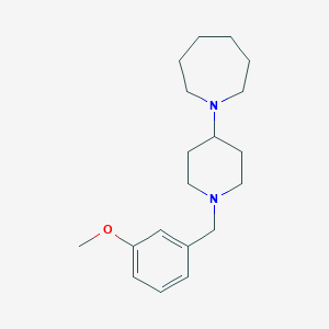 molecular formula C19H30N2O B249034 1-[1-(3-Methoxybenzyl)piperidin-4-yl]azepane 