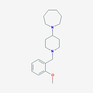 molecular formula C19H30N2O B249035 1-[1-(2-Methoxybenzyl)piperidin-4-yl]azepane 
