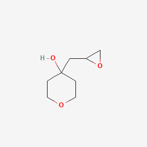 molecular formula C8H14O3 B2490354 4-[(环氧丙烷-2-基)甲基]氧杂-4-烷醇 CAS No. 2060026-81-3