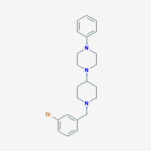 molecular formula C22H28BrN3 B249037 1-[1-(3-Bromobenzyl)-4-piperidinyl]-4-phenylpiperazine 