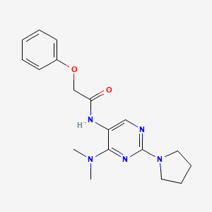 N-(4-(dimethylamino)-2-(pyrrolidin-1-yl)pyrimidin-5-yl)-2-phenoxyacetamide
