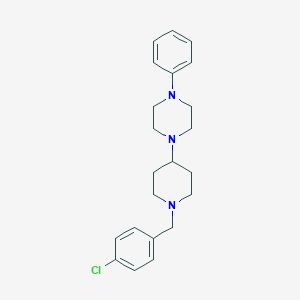molecular formula C22H28ClN3 B249038 1-[1-(4-Chlorobenzyl)piperidin-4-yl]-4-phenylpiperazine 