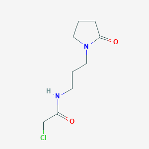 2-chloro-N-[3-(2-oxopyrrolidin-1-yl)propyl]acetamide