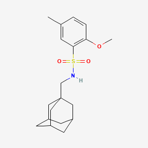 molecular formula C19H27NO3S B2490403 N-(1-Adamantylmethyl)-2-methoxy-5-methylbenzenesulfonamide CAS No. 445473-40-5
